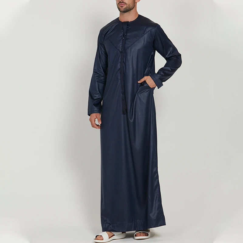Hot selling men muslim clothing arabic thobe abaya moroccan thobe men muslim muslim dress middle eastern men thobe