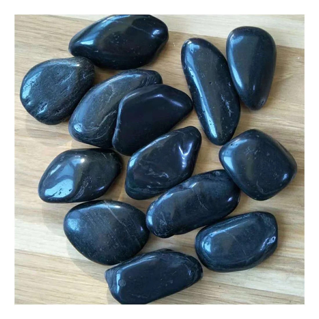 factory supply beach pebbles bagged indonesia black cobbles