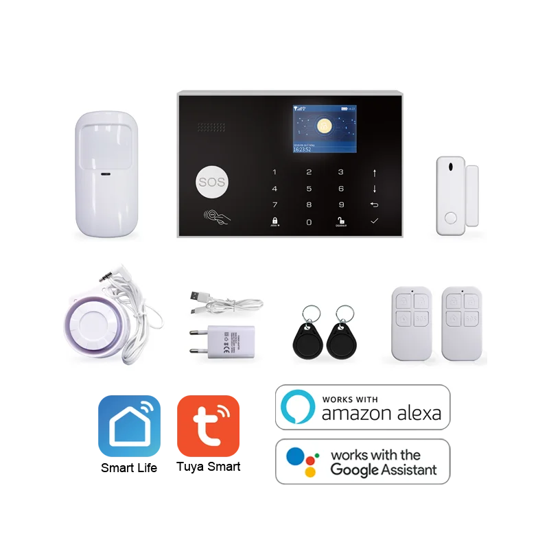 Умная Система сигнализации DIY Tuya 4g с Wi-Fi детектором дыма для сигарет