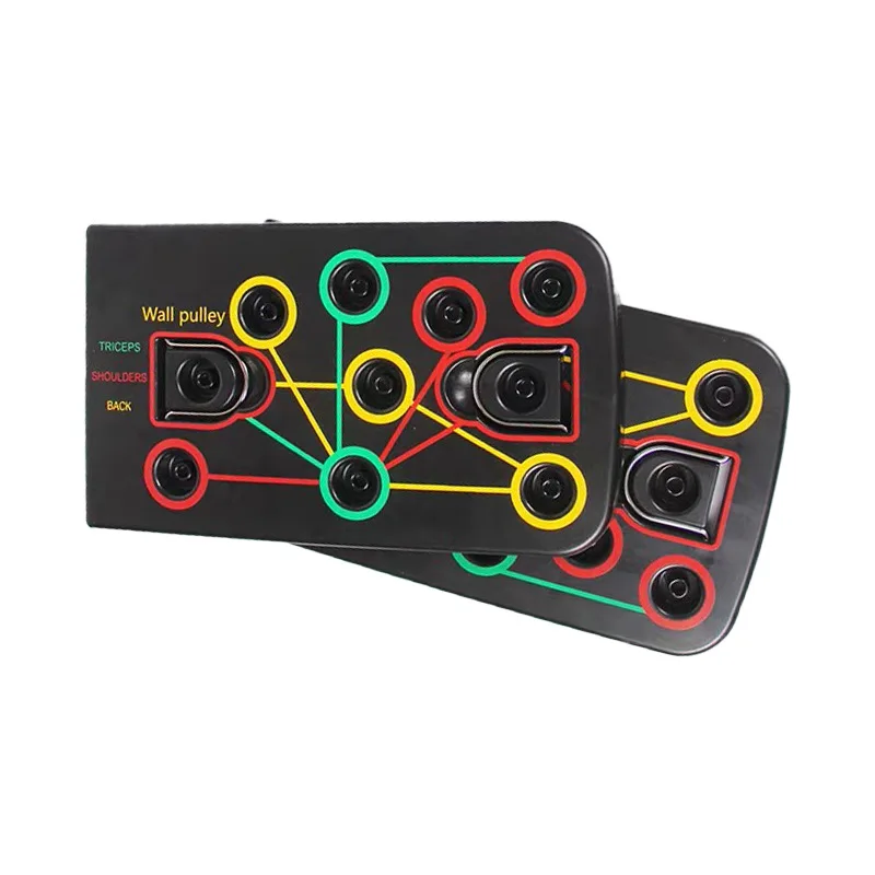 fitness foldable power press push-ups board push up rack board system push up board with resistance bands