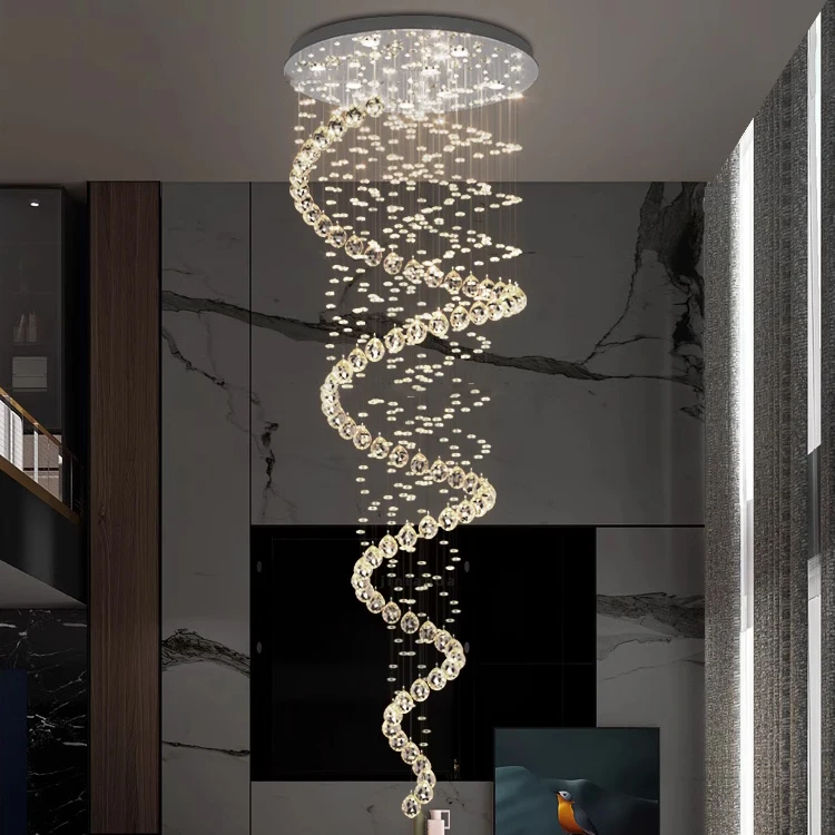 round modern home led light for living room light round ceiling light fixture hanging led clear glass crystal luxury chandeliers