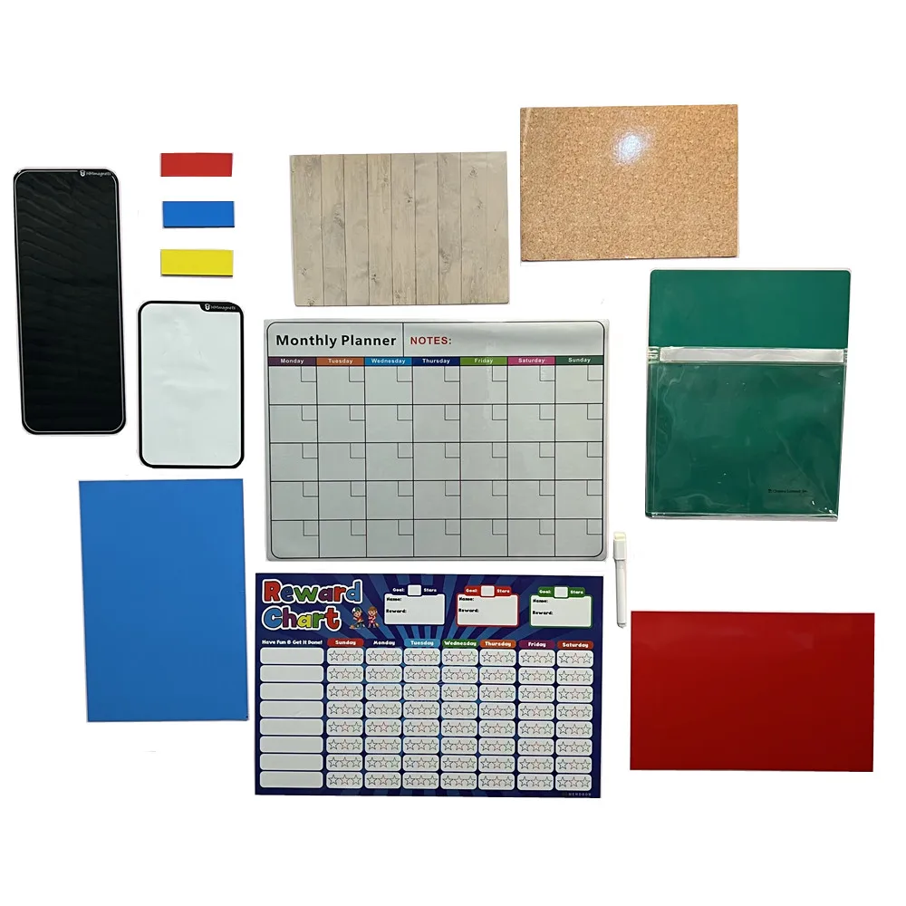 Magnet White Board With Dry Erase Marker Set For Refrigerator