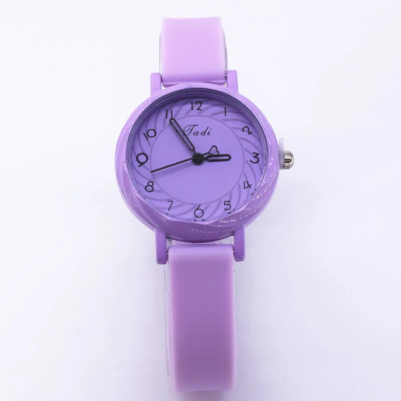YuSa647 Design Personality Vogue Minimalist Ladies Watch Hot Sale Silicone Band Candy Color Quartz Women Watch
