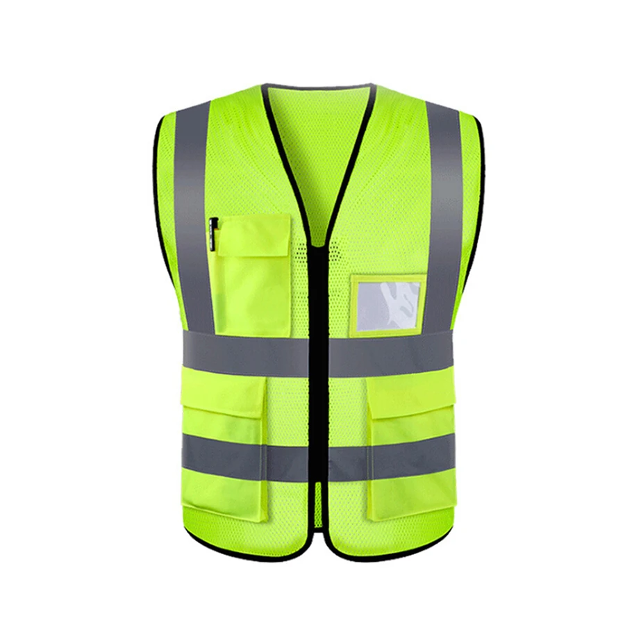 Hi-viz Security Uniform Reflector Tape Security Jacket Safety Reflective Vest With Logo
