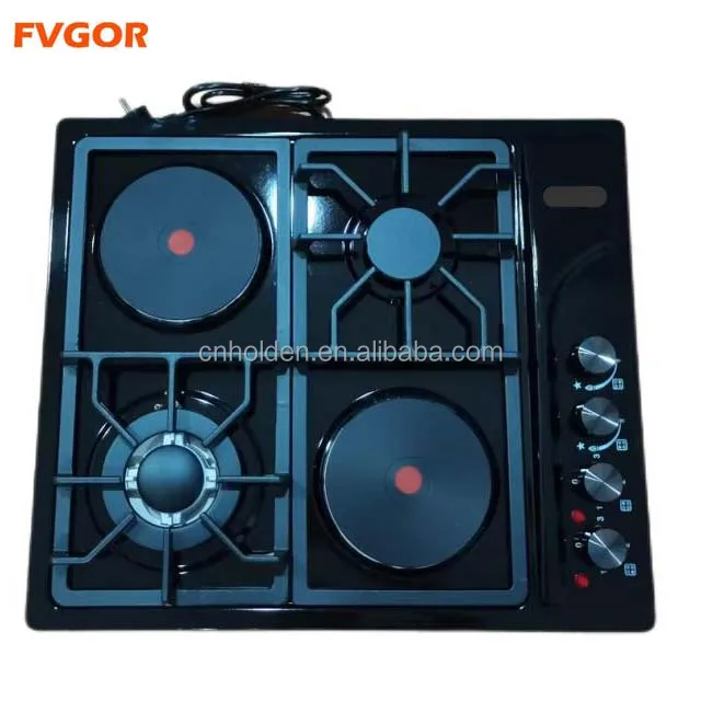Hot sell gas stove gas electric burner stainless steel panel brass valve auto flame out built in gas stove