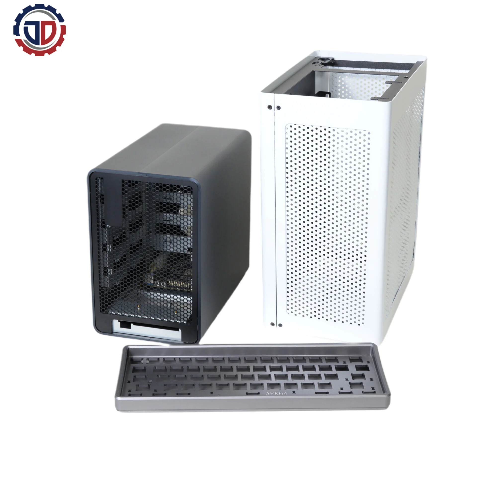 Custom CNC machining parts aluminum anodizing/PVD/electroplating for cylinder guide custom chassis  mechanical keyboard