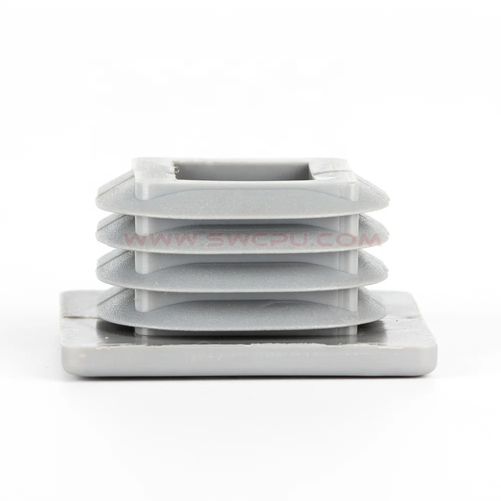 Non-standard 25mm 35mm 45mm screw square pvc plastic end cap