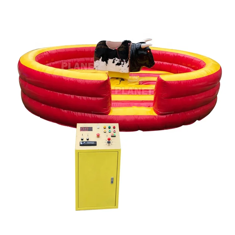 Outdoor Commercial Adults Sports Game Inflatable Mechanical Bull Riding Inflatable Crazy Bull Games For Rental