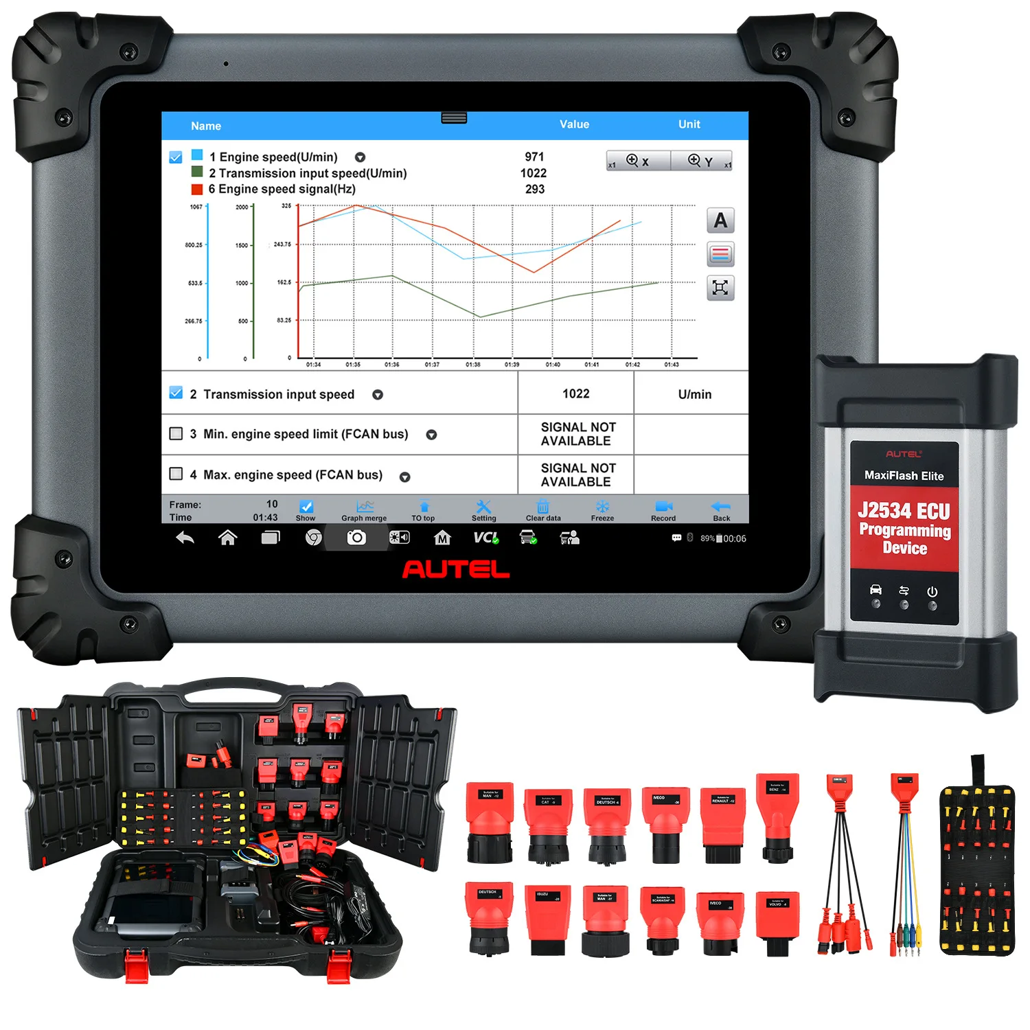 Autel MaxiSys MS908CV диагностический сканирующий инструмент для тяжелых грузовиков и коммерческих автомобилей с кодированием программой J2534 ECU