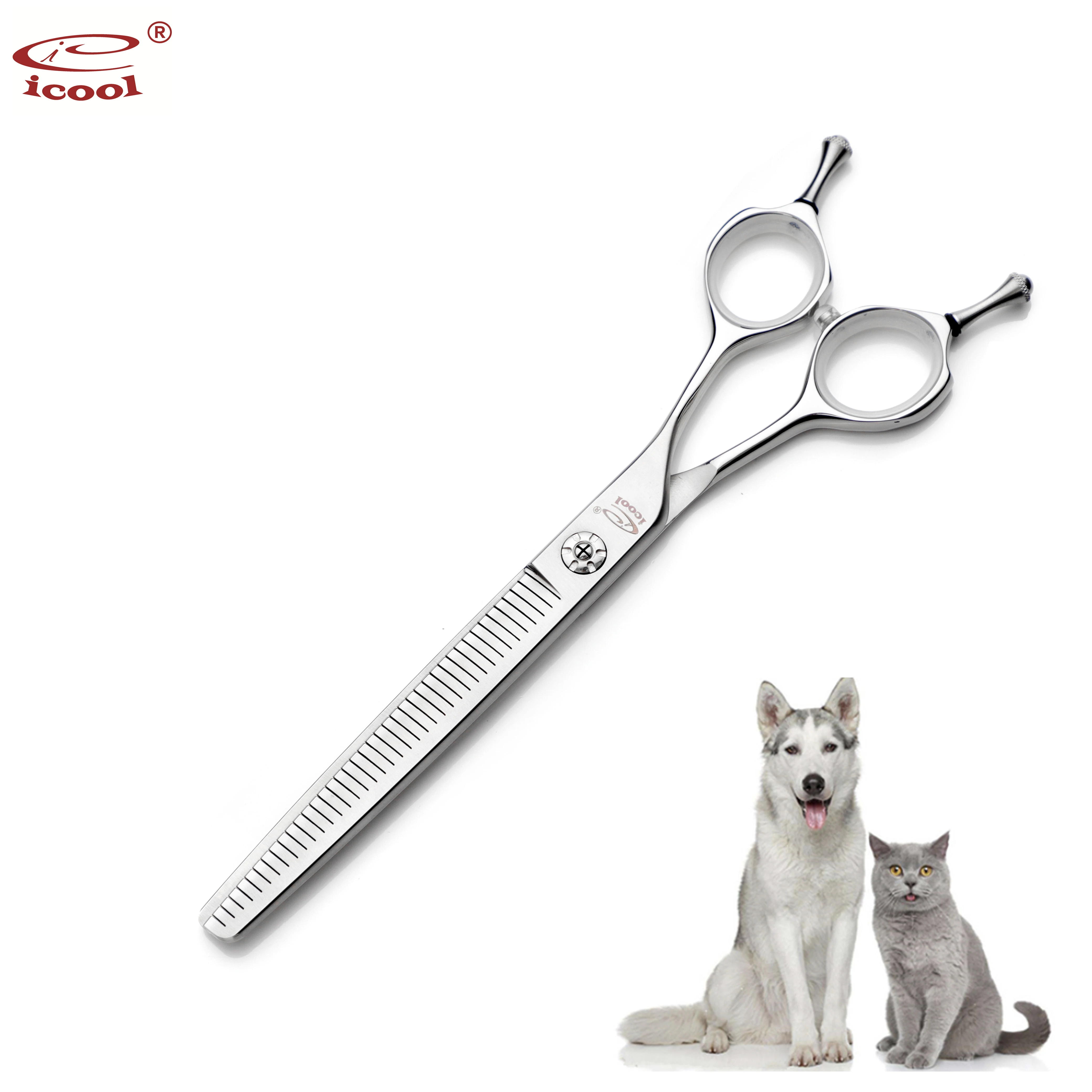 Stainless steel hot selling 7 inch cat dog forged pet grooming pet scissors