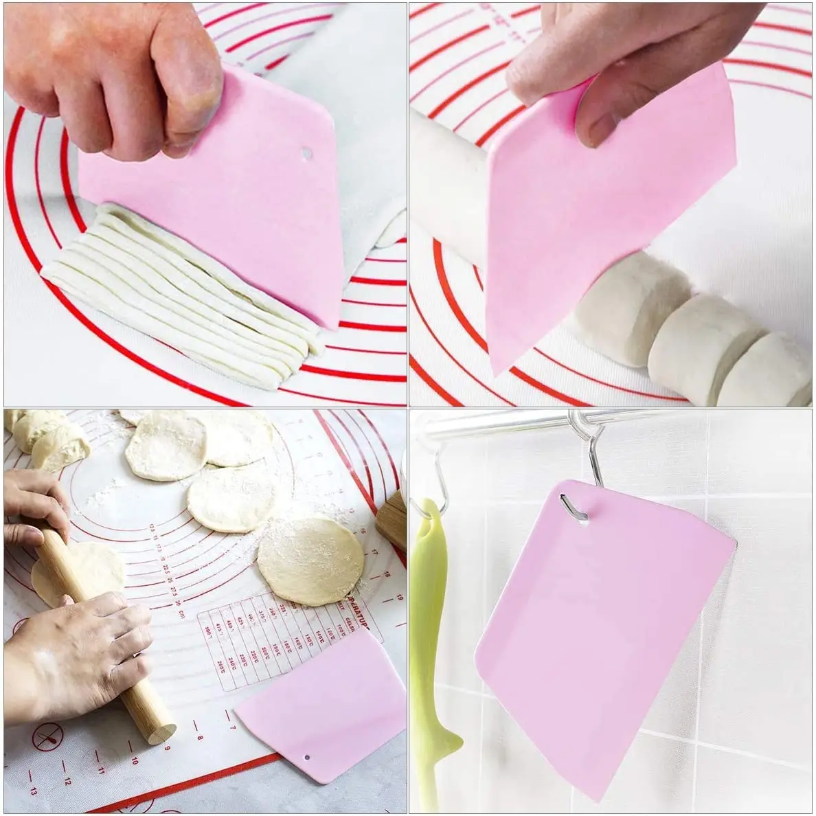 Silicone Pastry Mat Silicone Baking Mat Liners Pizza Dough Maker Pastry Rolling Dough Pastry Mat With Scale