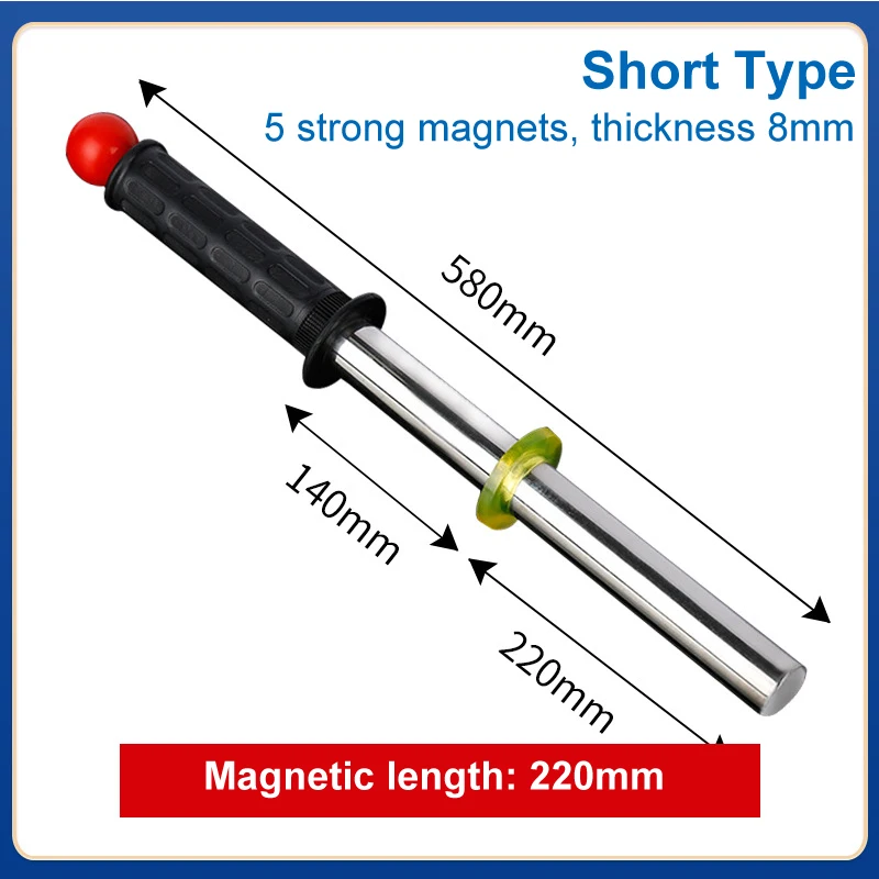 Iron Slag Iron filings Cleaner Magnetic Rod Magnetic Push-Pull Attractor