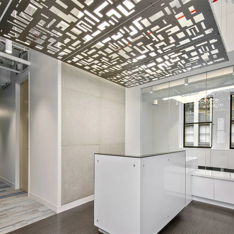 Character Office Decoration Perforated Aluminum Ceiling 3d Aluminum Panel Interior exterior