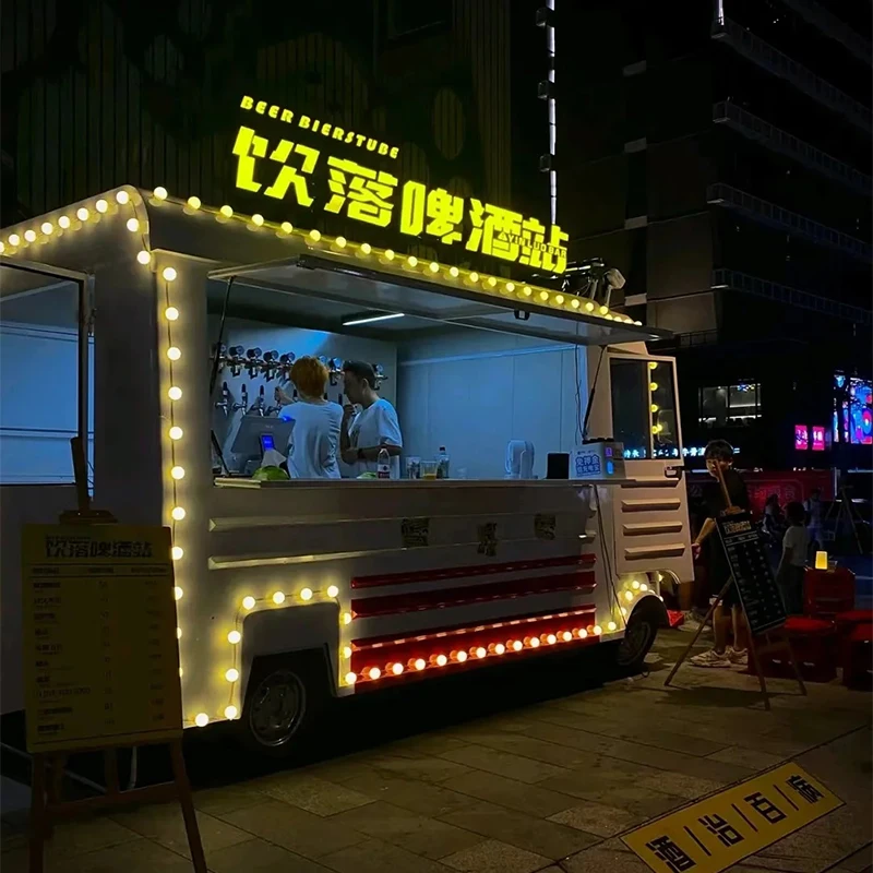 Electric Vintage Hot Selling Ce Certificate Coffee Vending Panini Chinese Food Van Citroen Popular Food Trailer With Kitchen
