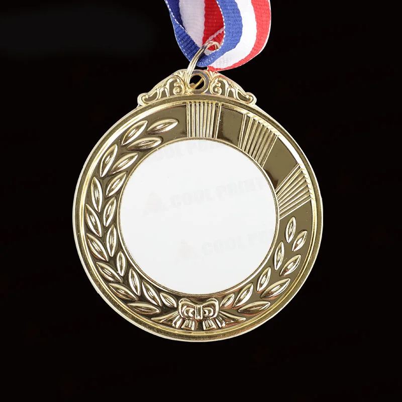 Custom Hot Sale Sublimation Metal Sports Marathon Blanks Medal Gold Silver Bronze  Medals