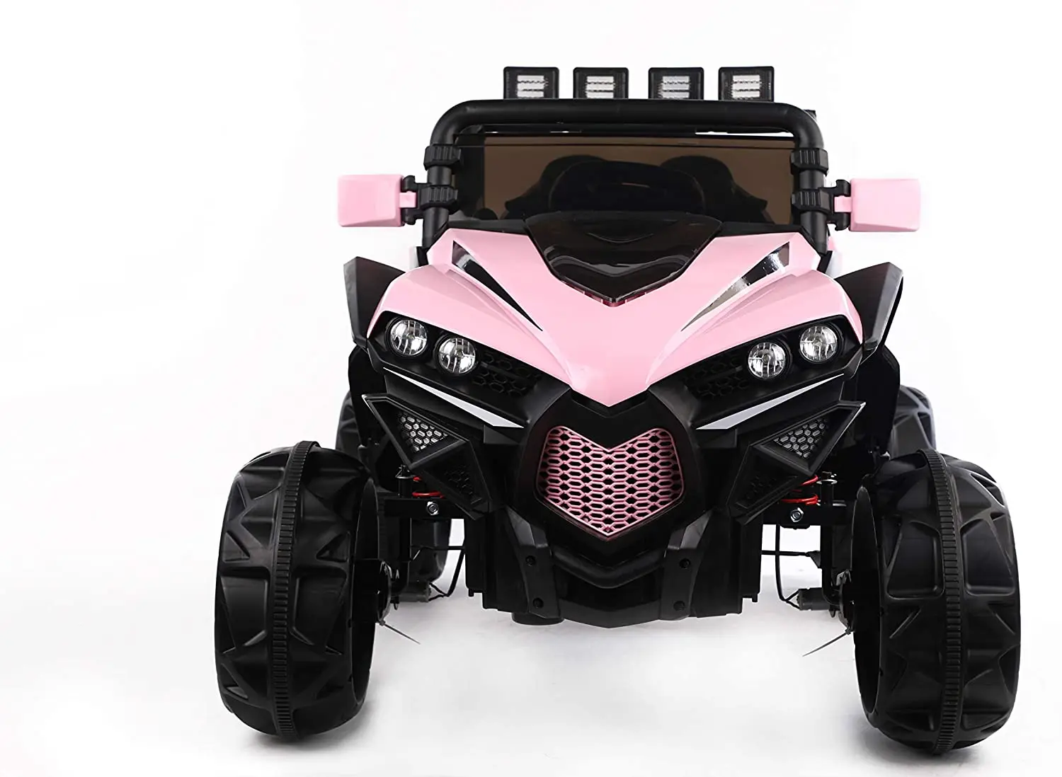 4WD Toy Vehicle 12V Kids Ride On Car Truck UTV w/MP3, Remote Control, LED Lights, Suspension_Pink