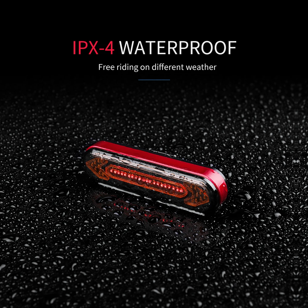 Usb Rechargeable Bicycle Tail Light Bicycle Riding Turn Signal Warning Lights Wireless Led Rear Light With Remote Control