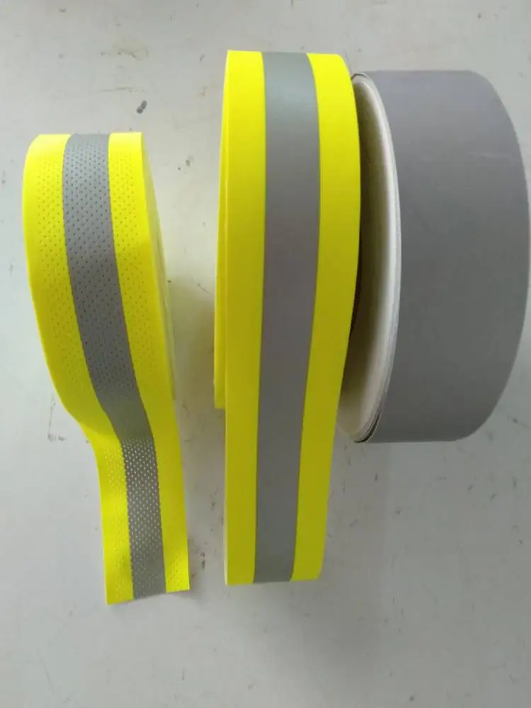 Hi Vis Reflective 2 Inches Fire Resistant Flame Retardant Cotton Material Reflecting Strip Tape for Firefighter Fireman Clothing