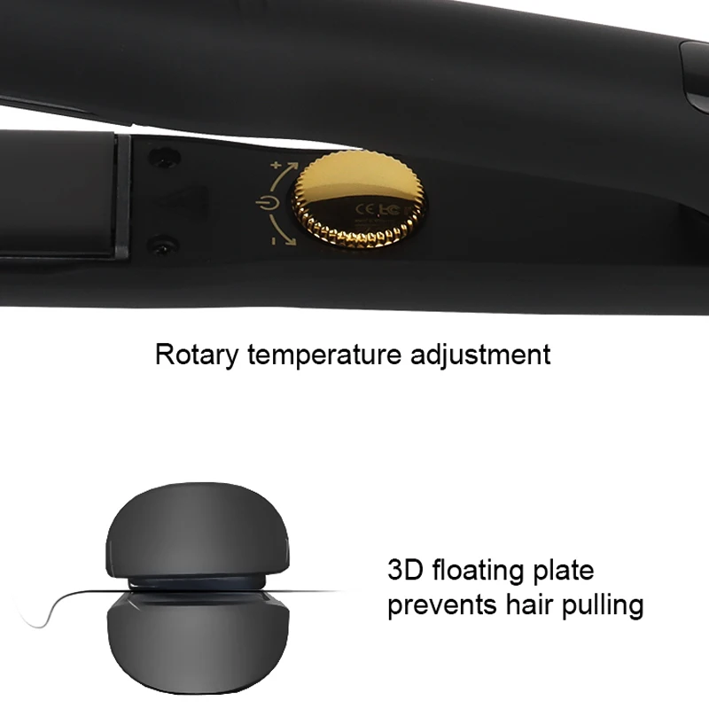 Customized Supplier Hair Straightener Planchas Para Cabello High Quality Titanium Flat Irons LCD Display With Lock Design