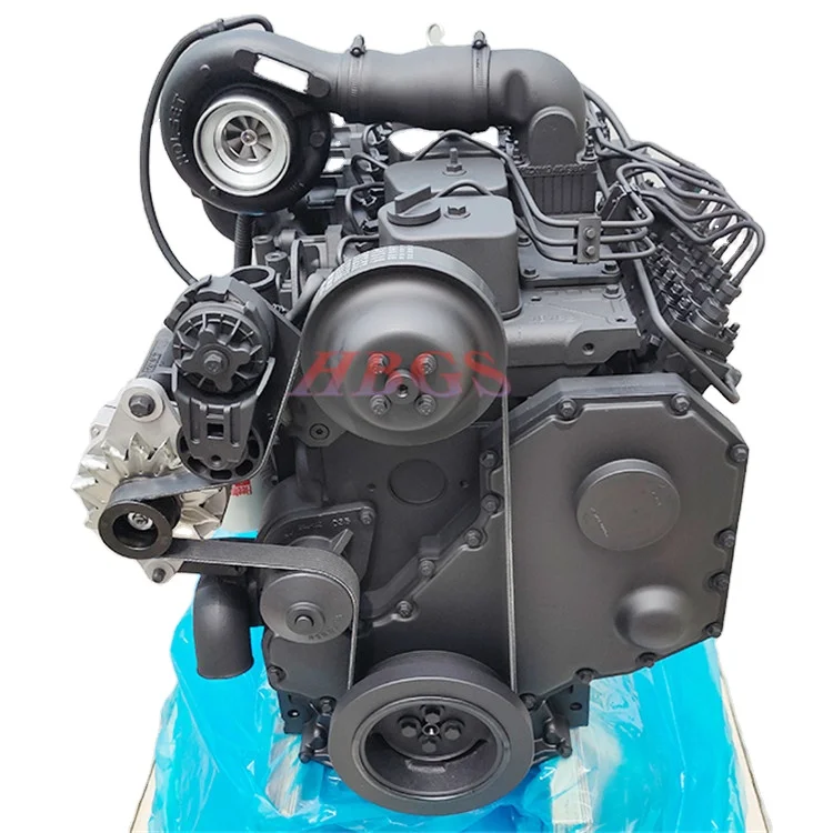 China brand new truck engine 6BT high quality 6BT5.9 diesel fuel motor with gearbox at low mileage for sale