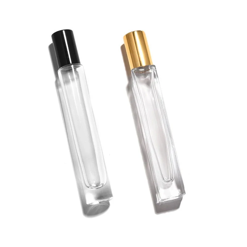 10 ml amber glass roller bottle gold lid