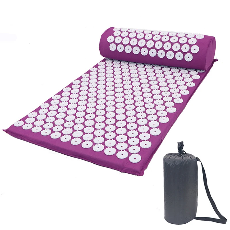 
Eco-friendly Massager Acupuncture Mat Healthy Shiatsu Acupressure mat Back Body Massager Mat&Pillow&Bag 
