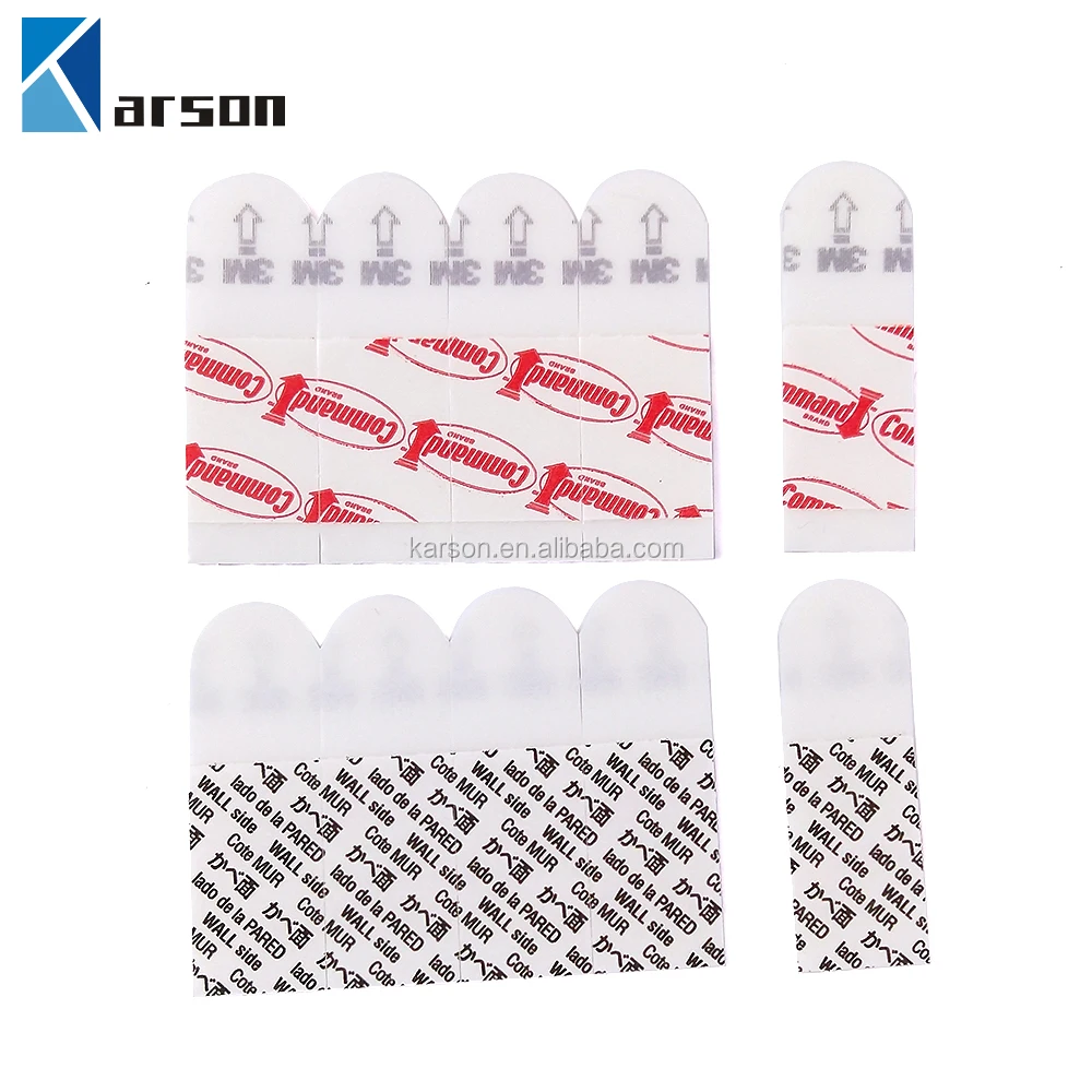 3M Comm and Strips Refill Strips Comm and Adhesive Tape 1.5CM*4.6CM White Easy To Move And Rehang
