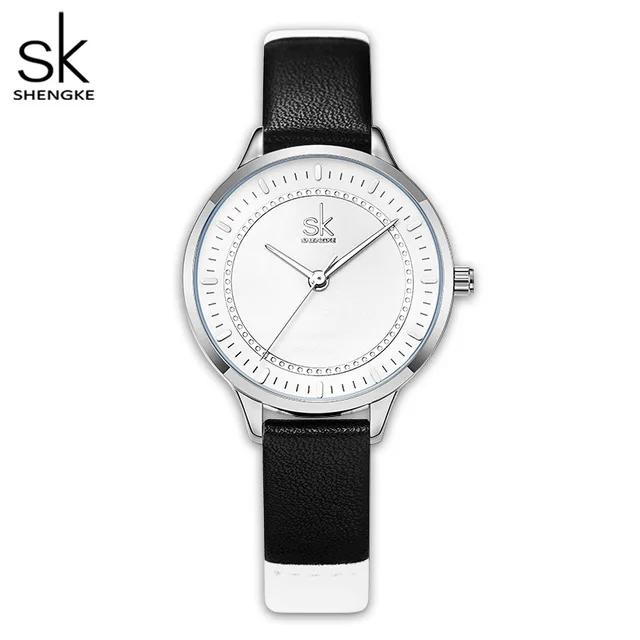 Shengke K9026 Circular Hollow Ring Ladies Quartz Watches Analog Luxury Branded Waterproof