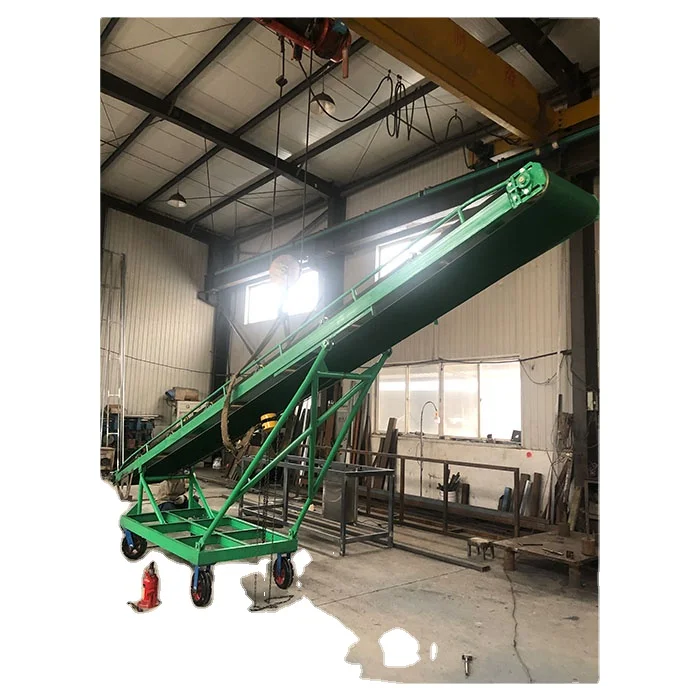 PVC Panel Automatic Loading and Unloading Electric Portable Belt Conveyor