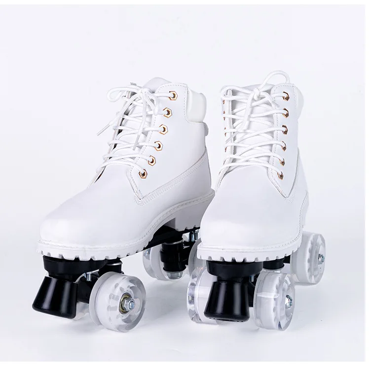 Custom unisex women roller skate deformed shoe four-wheel roller derby skates