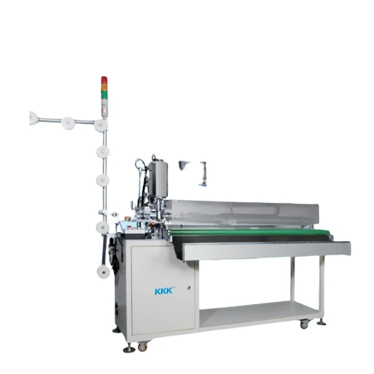 KKK Manufacturing Plant Factory Directly Wholesale Cutting Nylon Zipper Bag Machine fermuar kesme makinesi