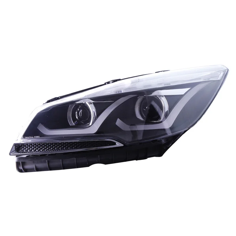 LED Headlight DRL Hid Head Lamp Angel Eye Bi Xenon Beam Accessories For FORD KUGA Escape 2014-2016