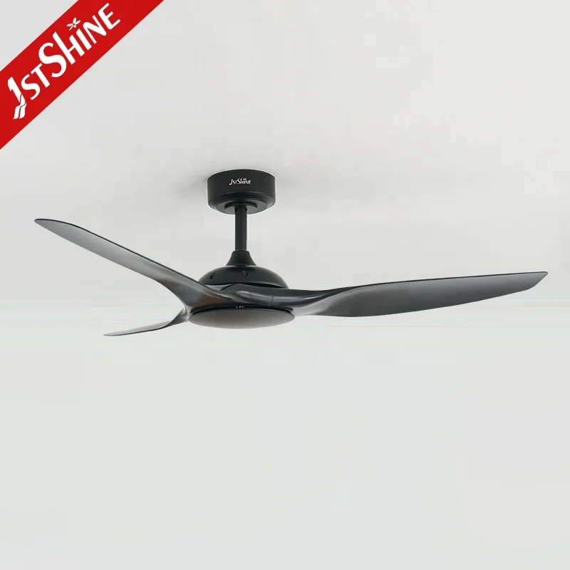 1stshine ceiling fan simple design 6 speed remote control OEM black ceiling fan without light