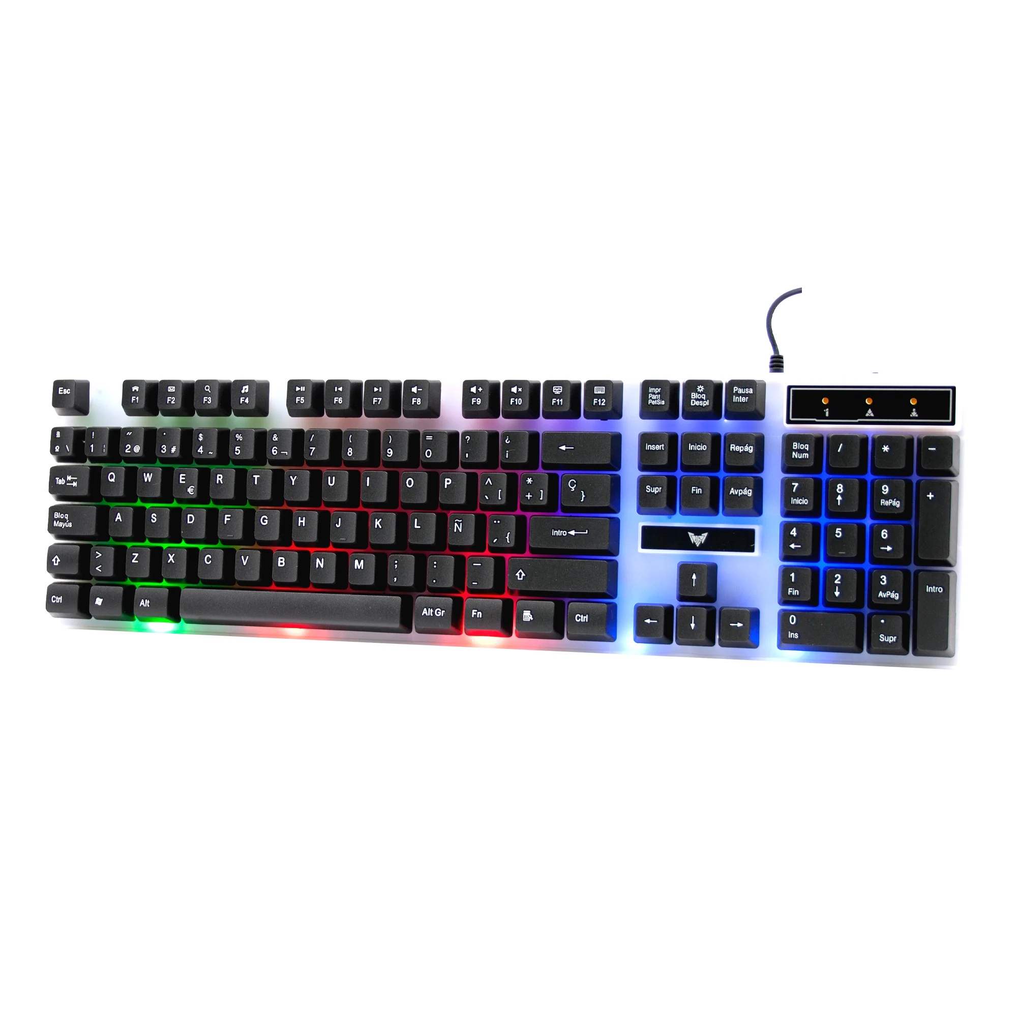 Spanish Abnt layout gaming keyboard at stock CMMK-201