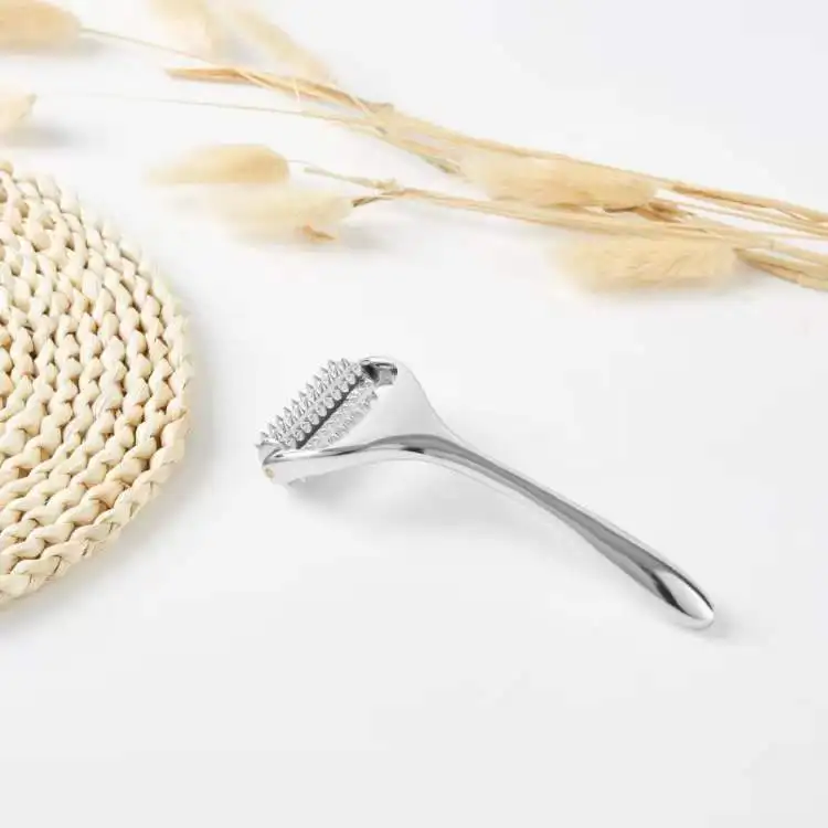 Beauty Stainless Steel Derma Face Roller Lift Up Decrease Puffiness Face Roller Nasolabial Fold Acupuncture Micro Derma Roller