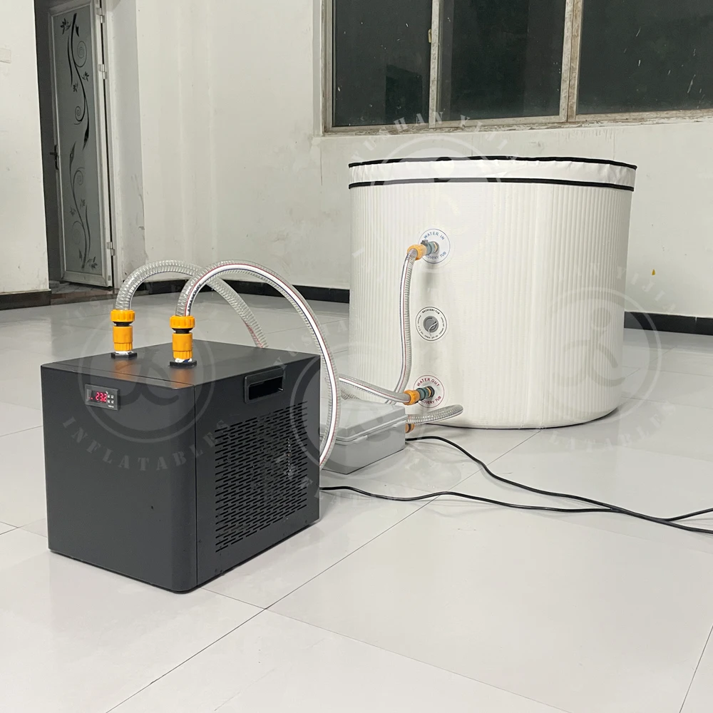 Outdoor 1/2 Hp 1hp 2 Hp Air Cooled Pool Wifi Connect Cold Plunge  Recovery Water Heater And Chiller  For Athletes