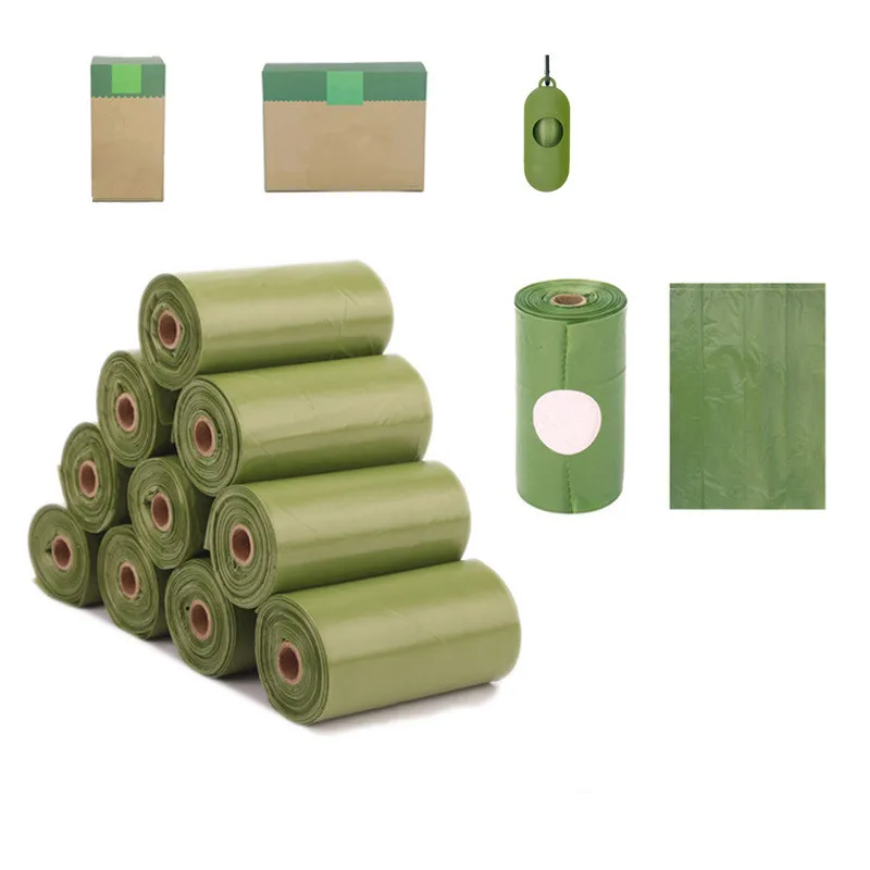 
Disposable Coloured Eco Friendly 100% Biodegradable Cornstarch Pet Dog Waste Doggie Poop Bags 