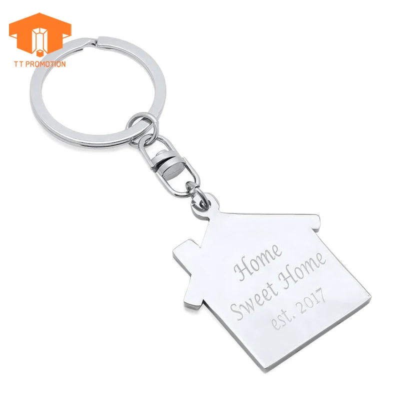 Wholesale Custom Personalized Text Quality Metal Hotel Home Keychain Presents For Lodger