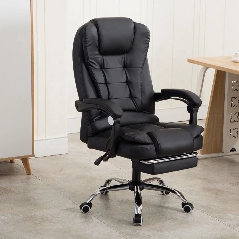 Cheap Price High Back Quality Leather Luxury Executive Ergonomic Massage Wheels Swivel Office Desk Chair for Sale