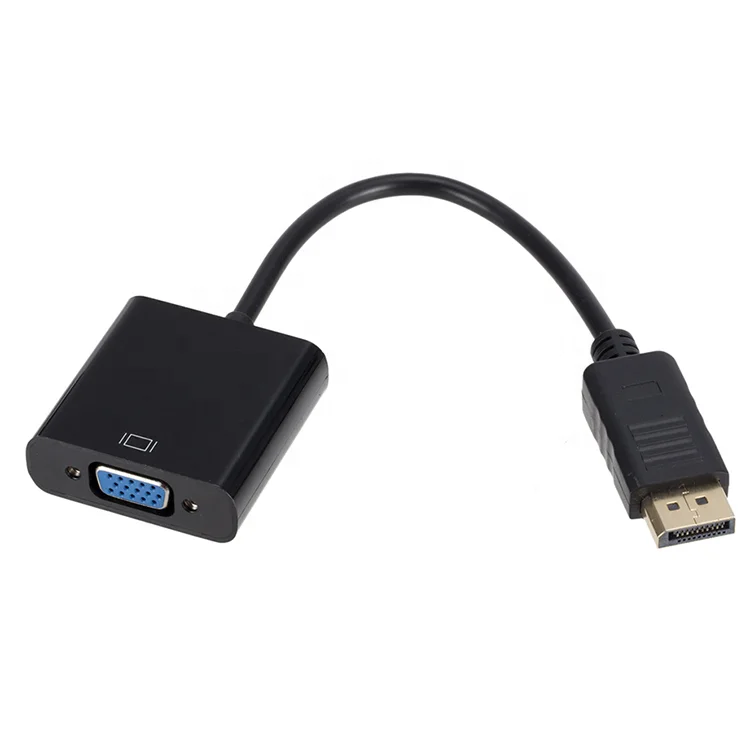 1080p DisplayPort to VGA Cable Adapter DP to VGA Converter VGA to DP Adapter