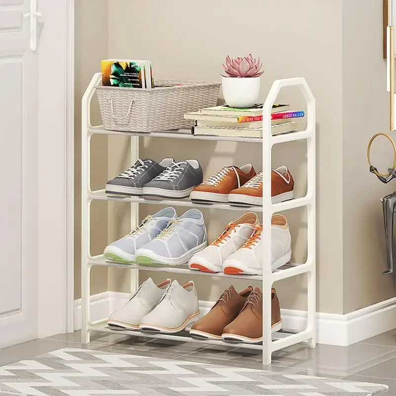 Promotional Wholesale Space Saving Simple Metal Living Room Organizer Shoe Rack Stand Holder