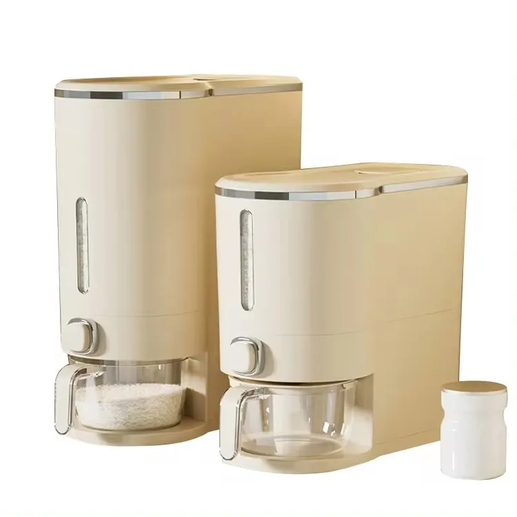 Stylish Rice Container Storage Rice Dispenser Automatic Grain Dispenser Sealed