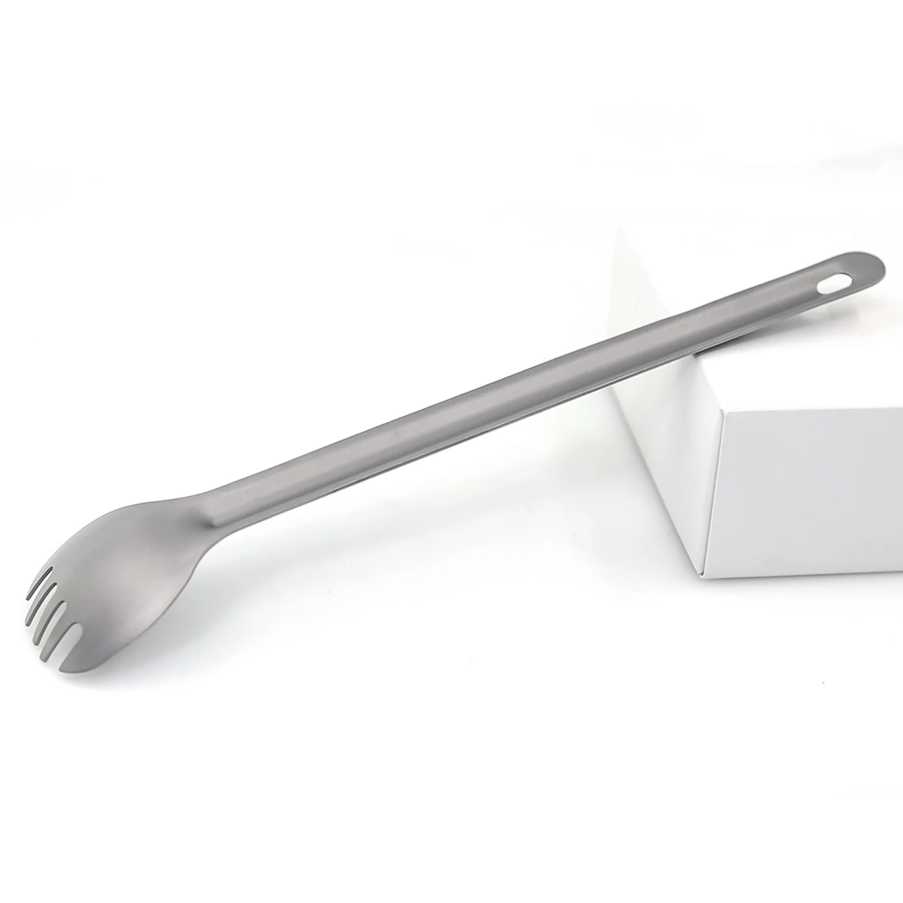 Столовая посуда, вилка с длинной ручкой, ложка, титановая вилка, вилка, столовая посуда из титана, столовые приборы для здорового питания, оборудование для кемпинга от производителя