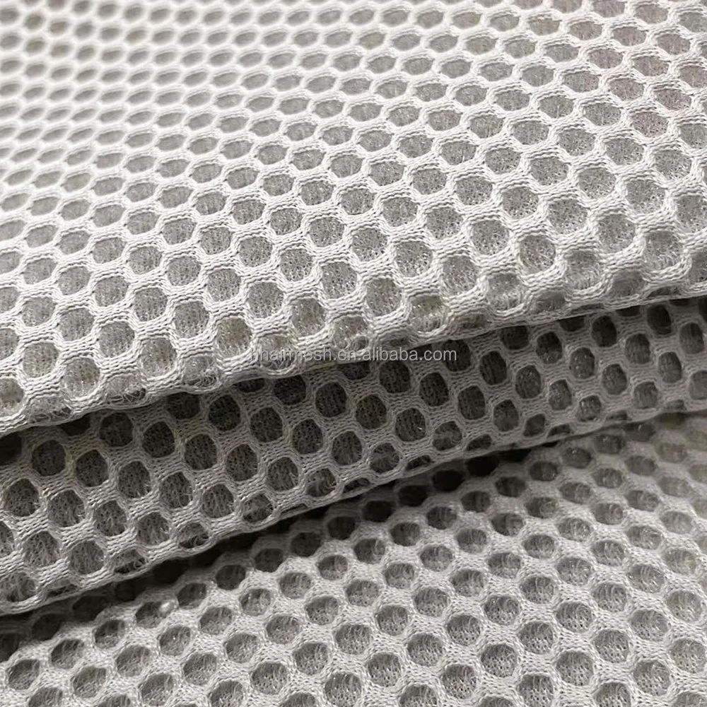 China Manufacturer 3d Mesh Fabric Spacer 100% Polyester 3d Knitted Sandwich Air Mesh Fabric For Shoe
