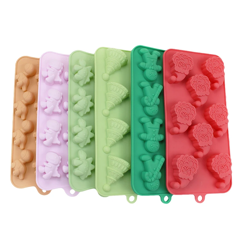 silicone Christmas Gingerbread Man Candy Mold Silicone Mold Cookie Chocolate Baking Cake Mould Christmas Biscuits Cookie