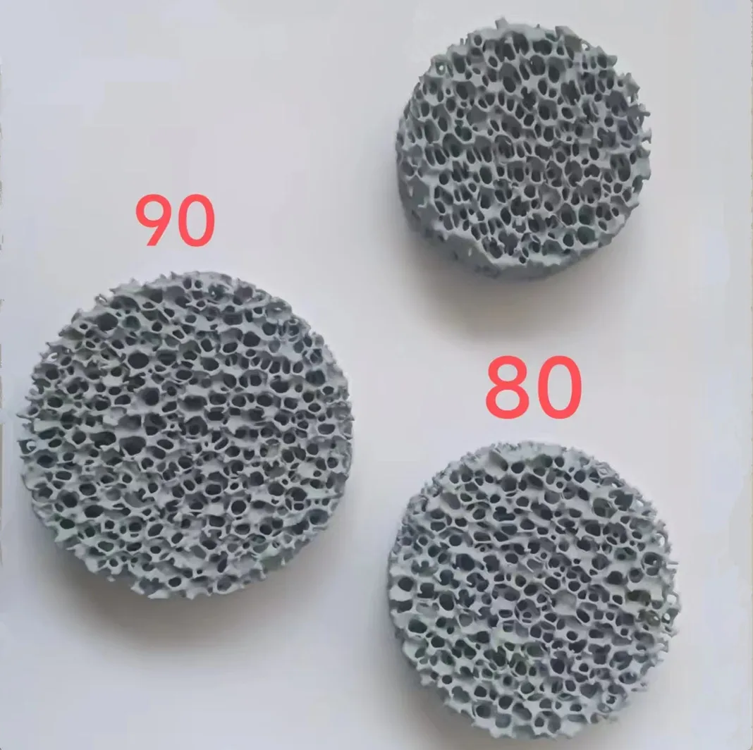 SIC пенные керамические фильтры с превосходной устойчивостью к эрозии и коррозии расплавленного железа для удаления включений