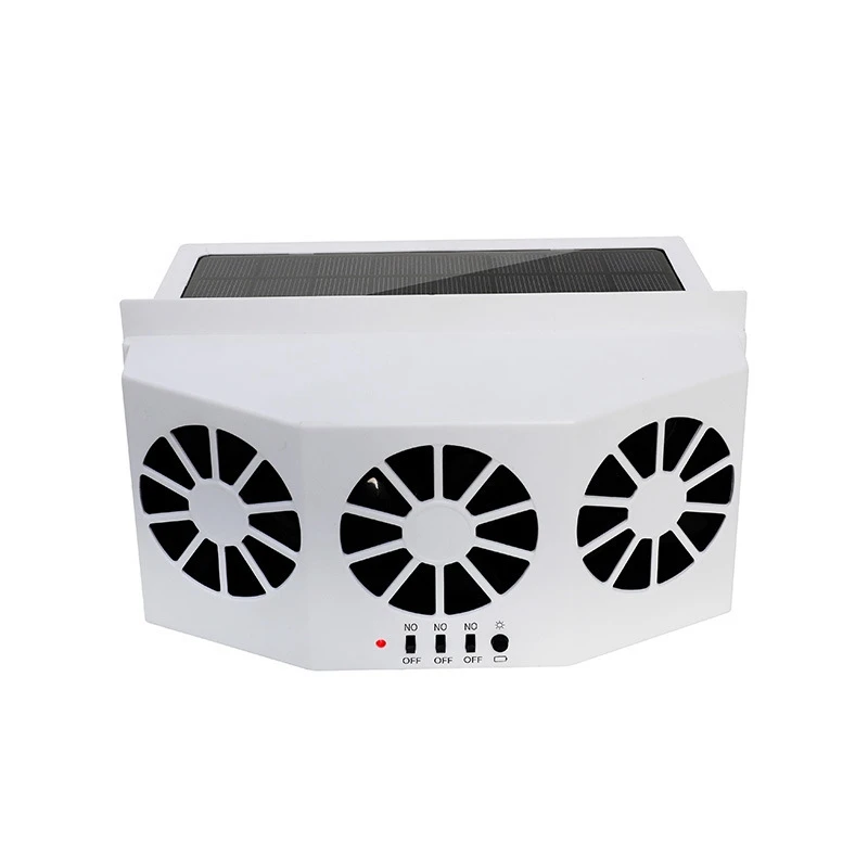 Fan Car Solar Ventilation Window Exhaust Powered Fans Auto Cooler Vent Cool Heat Vehicle Backseat Conditioner Air For