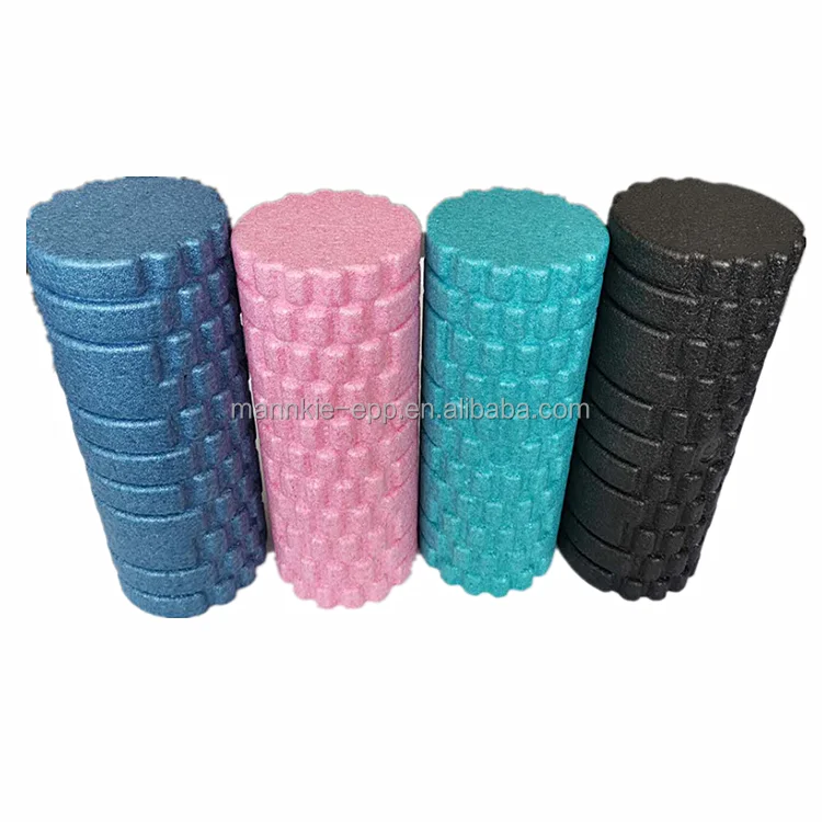 Medium Density Eco-friendly 2 In 1 Household Fitness Exercise Gymnastic Epp Spine Roller EPP Foam Roller With Bumpy Textured