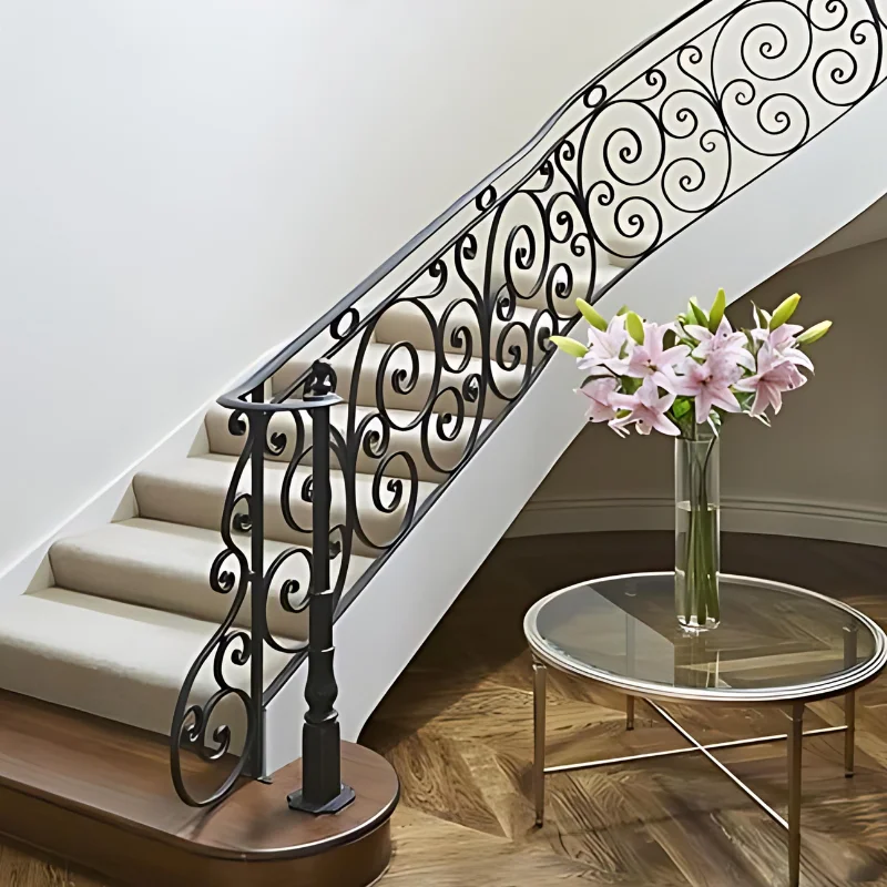 Wrought Iron Staircase Railing Wrought iron Stair Railing Handrail Of Staircase For Indoor Step Wrought Iron Stairs Cheap