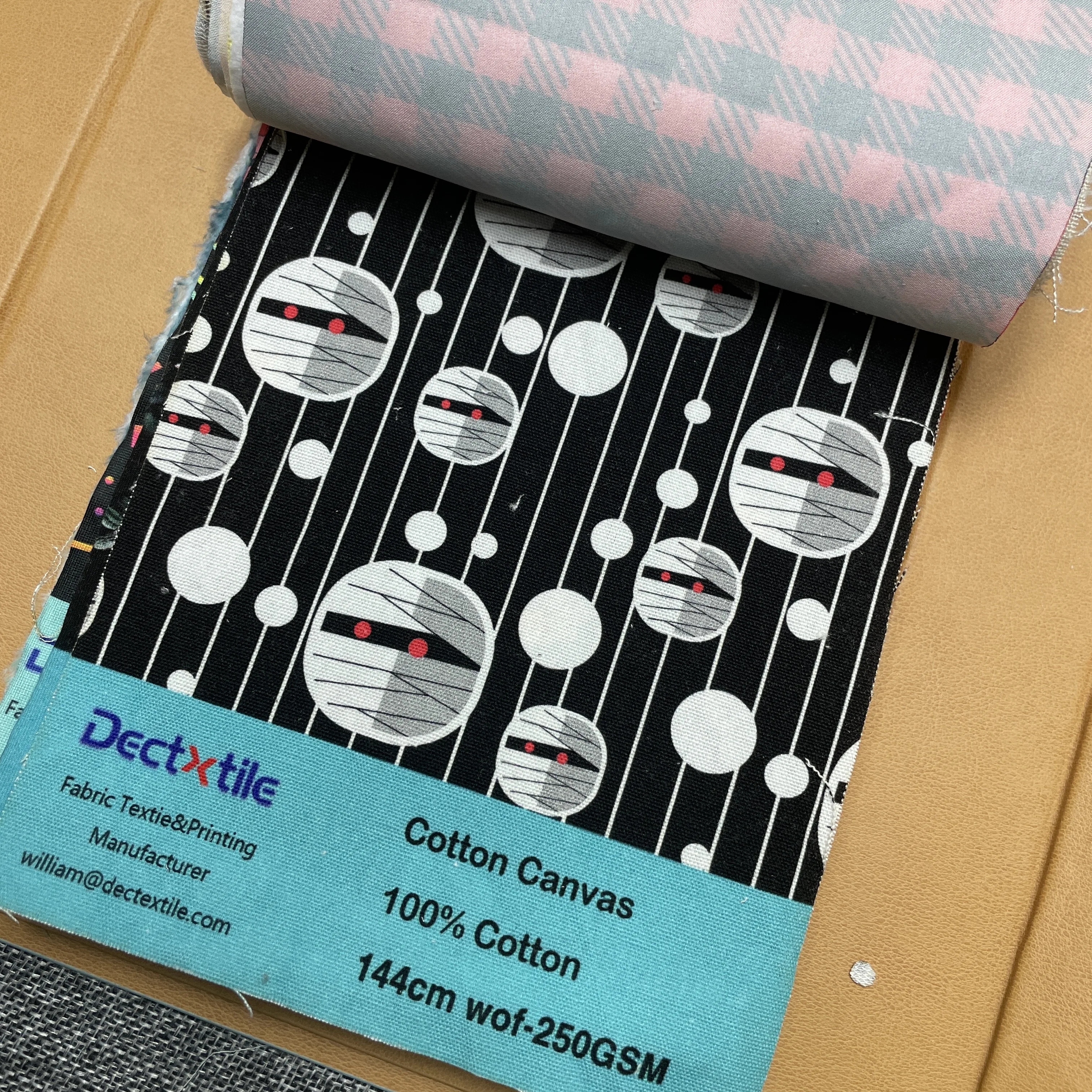 Custom Printing 100% Cotton Canvas Digital Printed Cotton Fabric For Fashion Bag